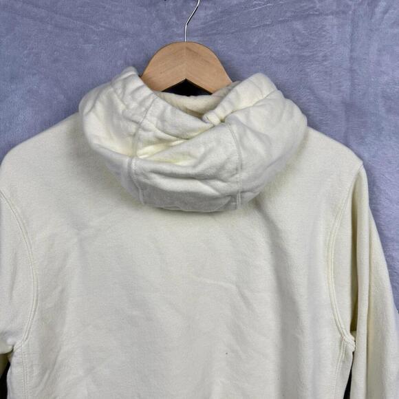 Nike Hoodie Men’s S Cream Yellow Sportswear Club Fleece Swoosh Logo Embroidered - Picture 5 of 9